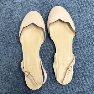J. Crew Women's Beige Slingback Flats
